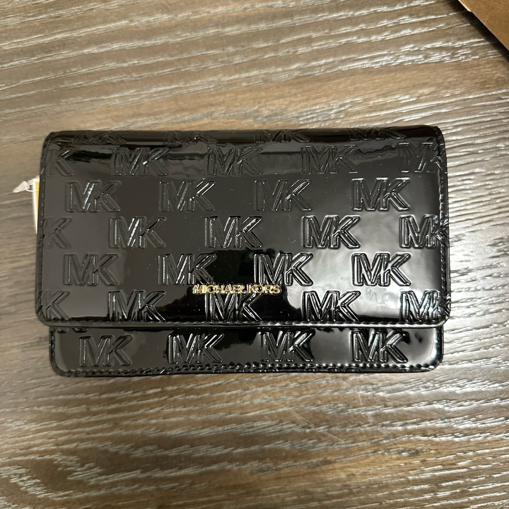 Michael Kors Black Embossed Wallet